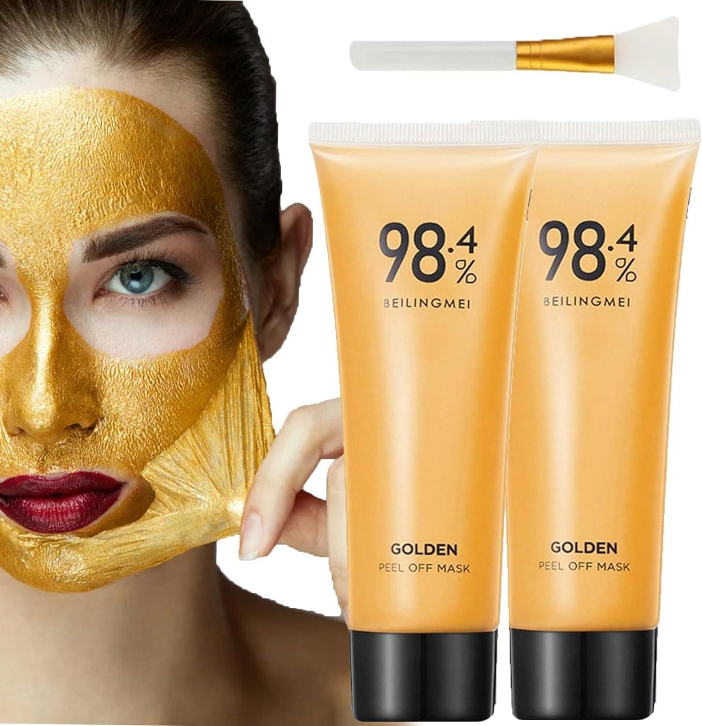 🔥 Gold Peel-Off Face Mask – Buy 1 Get 1 FREE! Limited Stock – Anti-Aging & Blackhead Removal Must-Have!